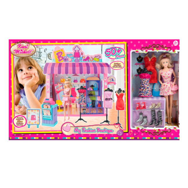 Игровой набор M&C Кукла Кари Мичелл и модный магазин