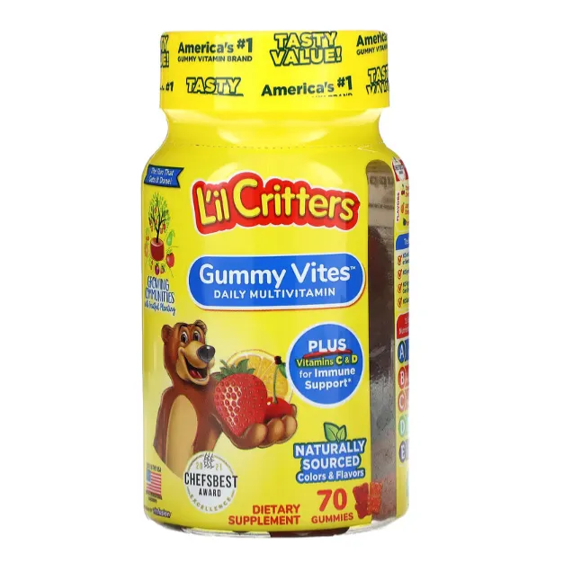 Мультивитамины для детей L'il Critters Gummy Vites Complete с фруктово-ягодным вкусом 70 шт.