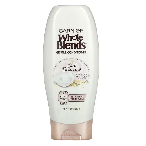 Увлажняющий кондиционер для тонких волос Garnier Whole Blends с экстрактом овсяного молока 370 мл
