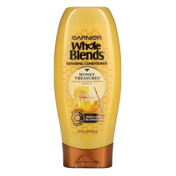 Кондиционер для поврежденных волос Garnier Whole Blends с маточным молочком, экстрактами меда и прополиса 370 мл