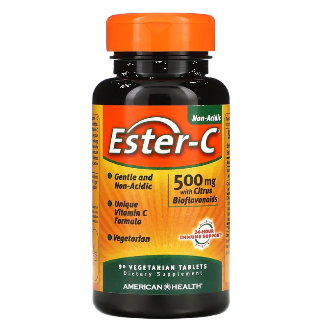 Витамин C American Health Ester-C 500 мг для укрепления иммунитета в таблетках 90 шт.