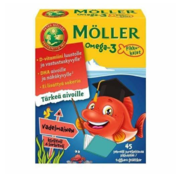 ORKLA HEALTH Möller Little Fish Omega-3 Raspberry 45шт