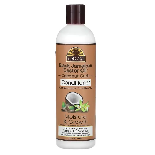 Увлажняющий кондиционер для восстановления поврежденных волос Okay Pure Naturals с ямайским черным касторовым и кокосовым маслами 355 мл