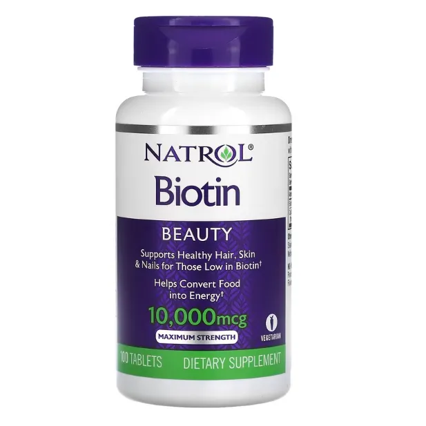 Биотин Natrol для поддержания здоровья организма 10000 мкг в таблетках 100 шт.