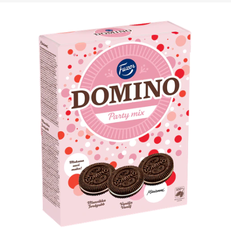 Печенье шоколадное Fazer Domino Party Mix 525г 