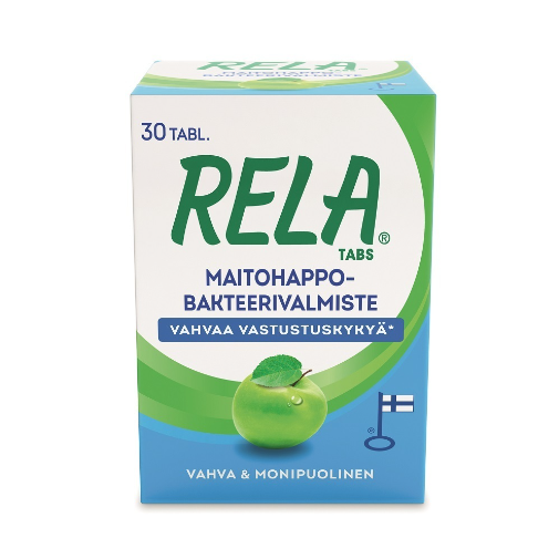 Молочно-кислые бактерии в таблетках Rela Tabs со вкусом зеленого яблока 30 шт.