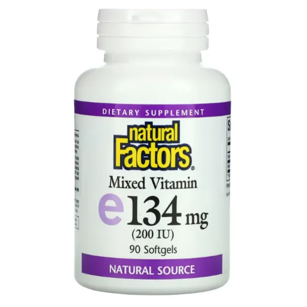 Комплекс витаминов E Natural Factors 134 мг в капсулах 90 шт.