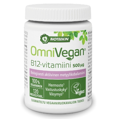 Витамины В12 OmniVegan Bioteekin в таблетках 120 шт.