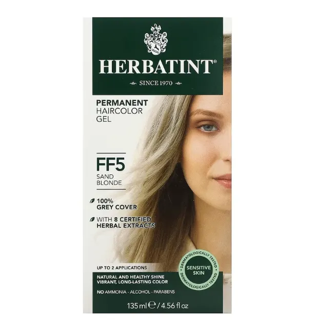 Гель - краска для волос Herbatint FF5 песочный блонд 135 мл