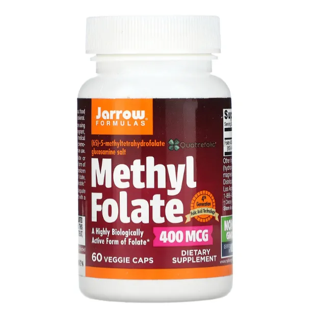 Метилфолат (фолиевая кислота) Jarrow Formulas 400 мкг в капсулах 60 шт.