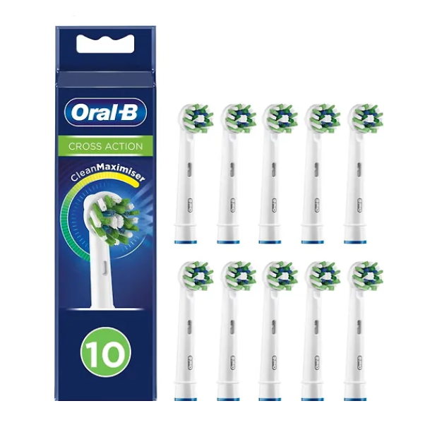 Насадки для зубных щеток Oral-B Cross Action (10 шт.), Oral-B Cross Action, Oral-B