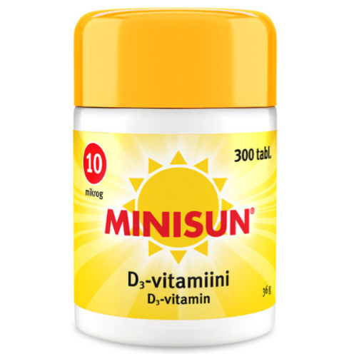 Витамин D3 Minisun 10 мкг в таблетках 300 шт.
