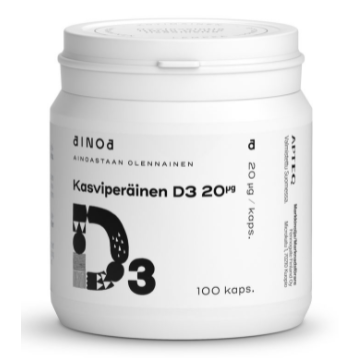Витамин Ainoa Kasviperainen D3 в капсулах для детей и взрослых 100 шт.