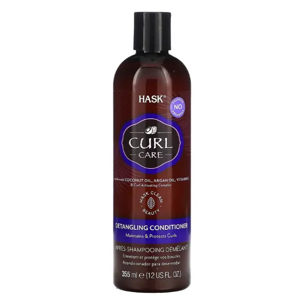 Увлажняющий кондиционер для вьющихся волос Hask Beauty Curl Care с аргановым и кокосовым маслами 355 мл