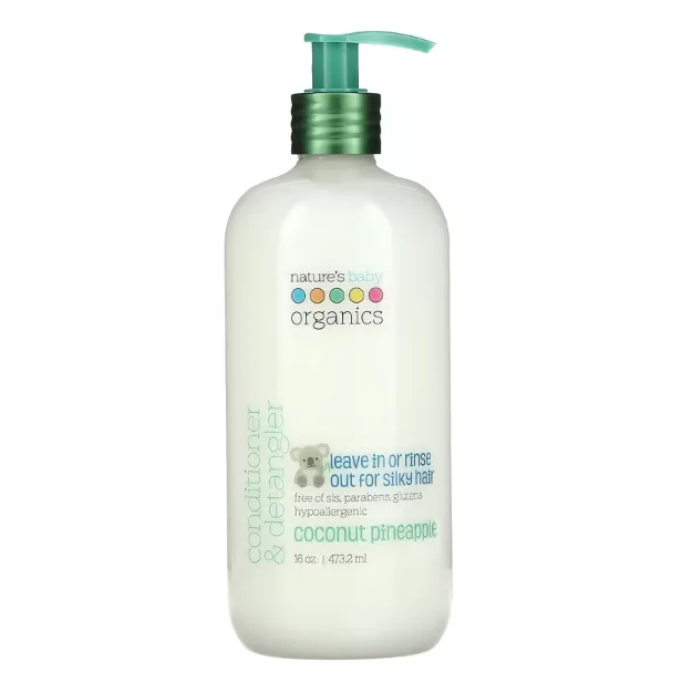 Детский кондиционер и средство для распутывания волос Nature's Baby Organics кокос и ананас 473,2 мл