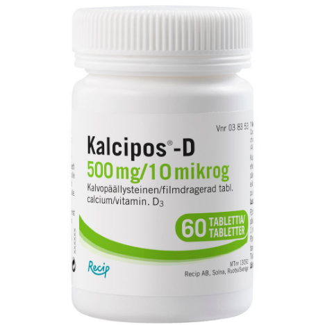 Витамин D3 + кальций Kalcipos в таблетках 60 шт.