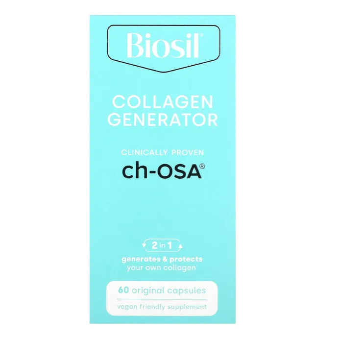 Усовершенствованный генератор коллагена Ch-OSA BioSil Natural Factors для кожи ногтей и волос в капсулах 60 шт.