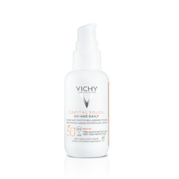 Cолнцезащитный крем - флюид для лица Vichy Capital Soleil UV-Age Daily с SPF50+ 40 мл