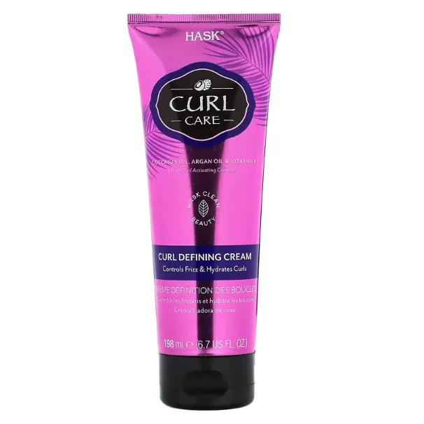 Крем для укладки вьющихся волос Hask Beauty Curl Care с аргановым и кокосовым маслами 198 мл