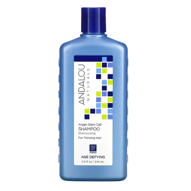 Антивозрастной шампунь Andalou Naturals с стволовыми клетками арганы для истонченных волос 340 мл