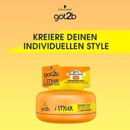 Текстурирующая глина для укладки волос Schwarzkopf Got2b PhenoMENal 100мл