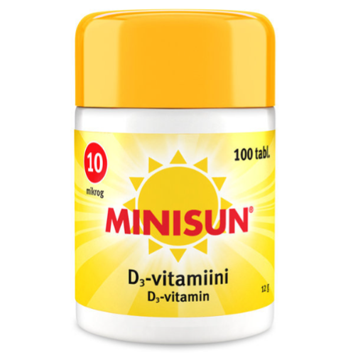 Витамин D3 Minisun 10 мкг в таблетках 100 шт.