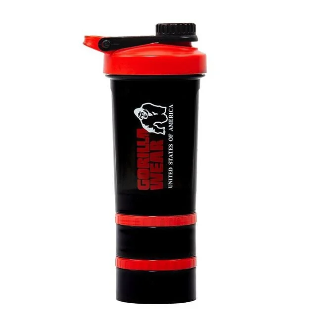 Шейкер 2 Go Black/Red 500 мл + 130 мл x 2