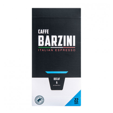 Кофе в капсулах без кофеина для кофемашин Nespresso® Caffe Barzini Decaf 22 шт