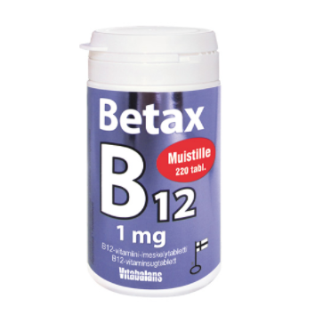  VITABALANS OY VB Betax B12 помощь памяти 220 таблеток