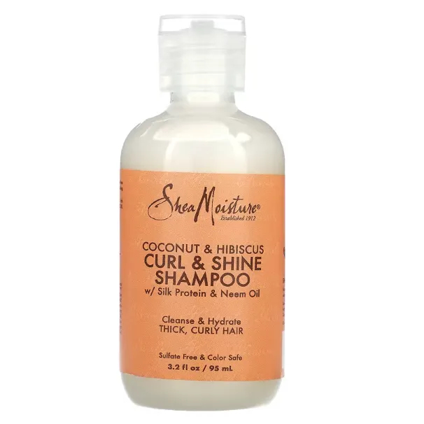 Шампунь для кудрявых волос Shea Moisture с кокосовым маслом и цветами гибискуса 95 мл