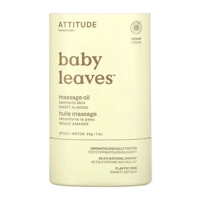 Детское массажное масло-карандаш Attitude Baby Leaves сладкий миндаль 30 г