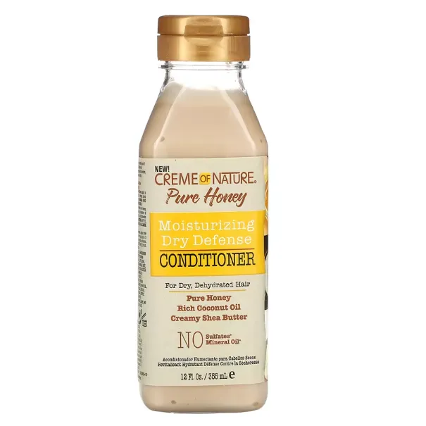 Увлажняющий кондиционер для сухих и обезвоженных волос Creme Of Nature Pure Honey с медом, маслами ши и кокоса 355 мл