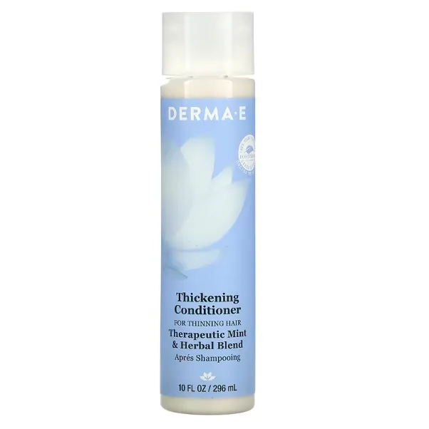 Кондиционер для придания объема тонким волосам Derma E Thickening Herbal Blend с мятой и травяными экстрактами 296 мл