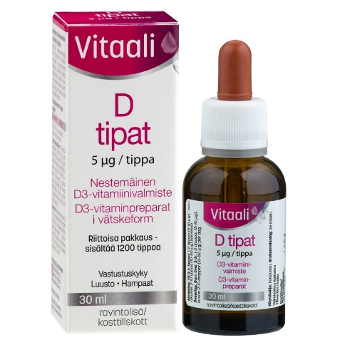 Витамин D3 Vitaali в каплях 30 мл.