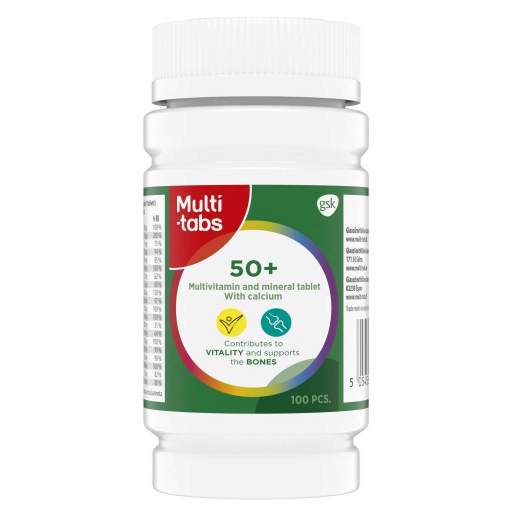 Мультивитамины Multi-tabs 50+ в таблетках 100 шт.