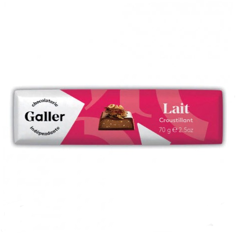 Шоколадный батончик Galler Milk Lait Craustillant 70 г