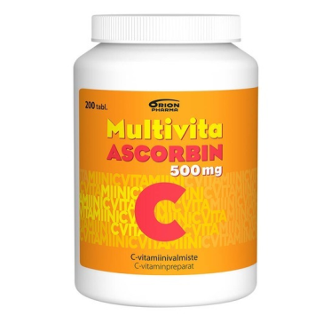 Витамин С Multivita Ascorbin в таблетках 200 шт.