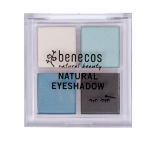  Палитра теней Benecos Natural Quattro Eyeshadow True Blue 8г