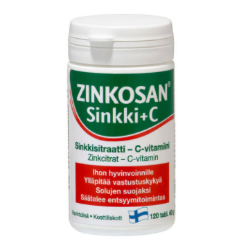 HANKINTATUKKU OY Zinkosan Цинк + витамин С 120 таблеток