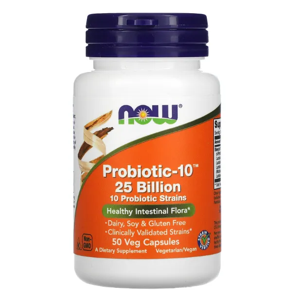 Пробиотик - 10 Now Foods 25 миллиардов в капсулах 50 шт.