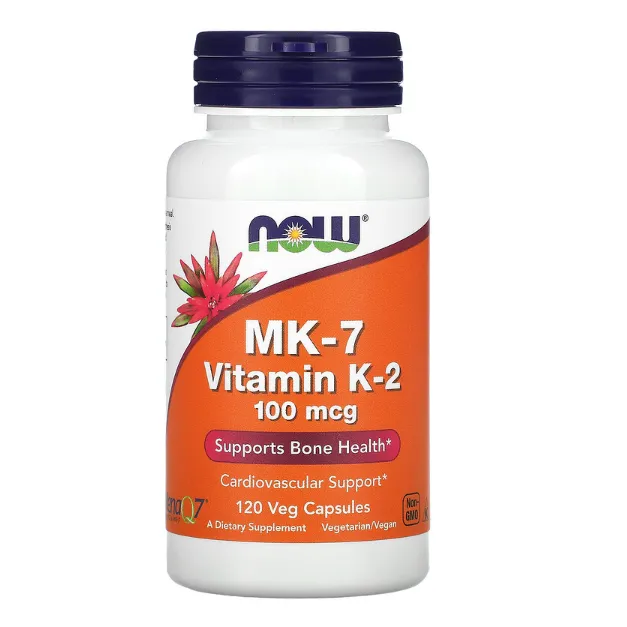 MK-7 витамин K-2 Now Foods 100 мкг в капсулах 120 шт.