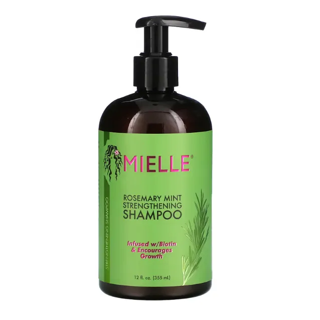Укрепляющий шампунь для волос Mielle Organics с розмарином и мятой 355 мл