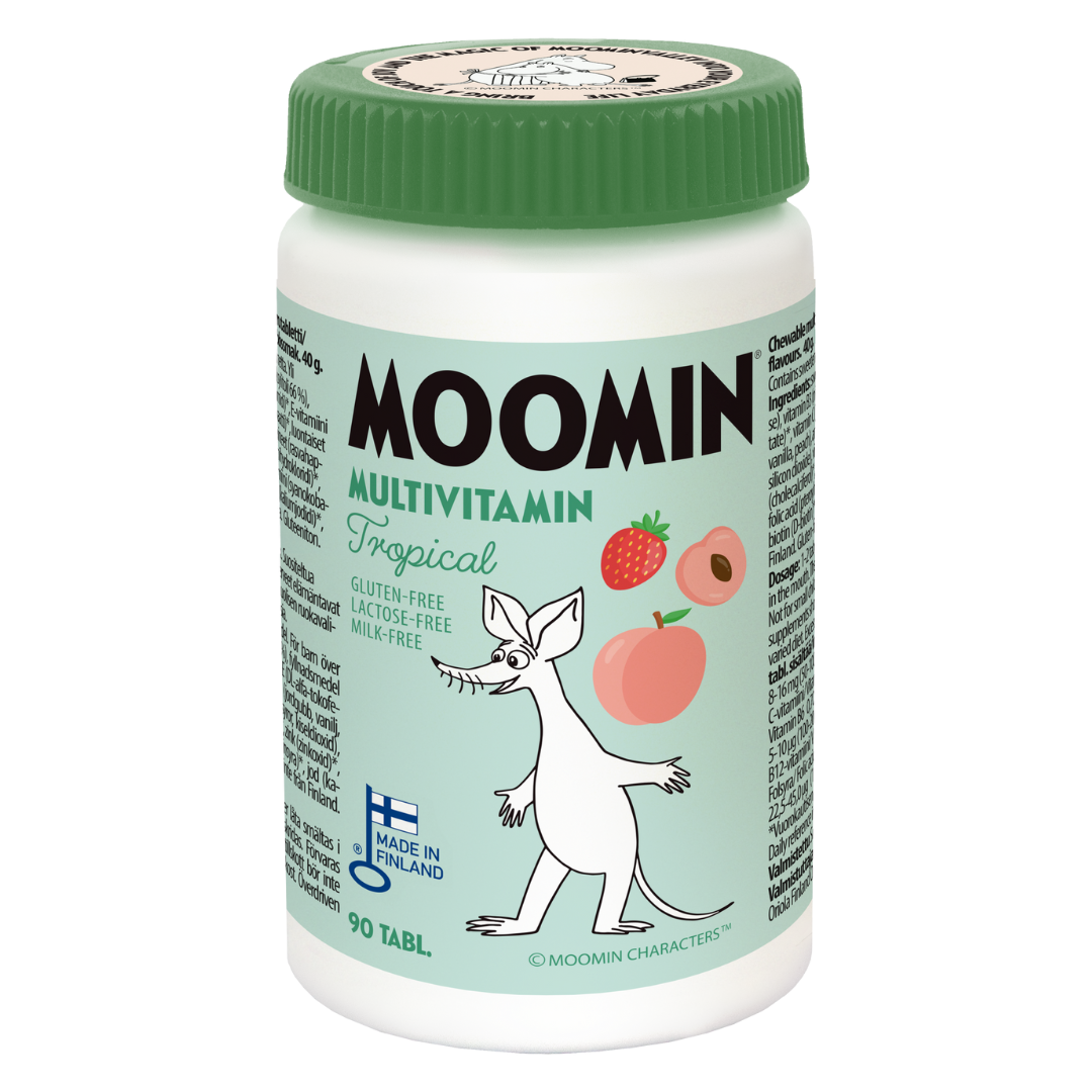 Moomin Мультивитамины Tropical, 90 жевательных таблеток
