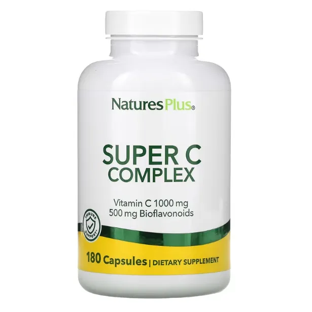 Комплекс витаминов Super C Natures Plus для укрепления иммунитета в капсулах 180 шт.