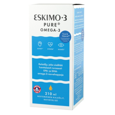Рыбий жир Eskio-3 Pure Omega 3 Эскио-3 чистый жидкий рыбий жир 210 мл