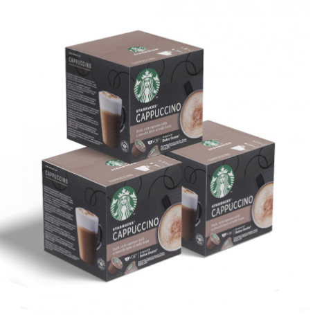 Набор кофе в капсулах Starbucks Cappuccino для кофемашин NESCAFÉ® Dolce Gusto® 3 x 12 шт