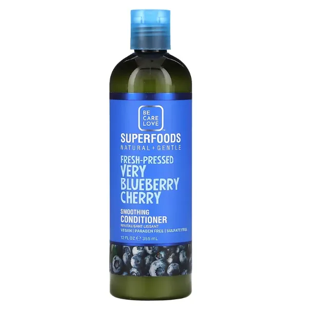 Увлажняющий кондиционер для всех типов волос Be Care Love Superfoods Natural + Gentle с экстрактом черники и вишни 355 мл