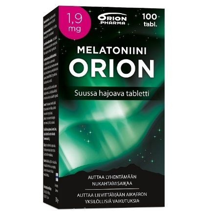 Пищевая добавка Melatoniini Orion 1,9 мг от бессонницы в таблетках 100 шт.