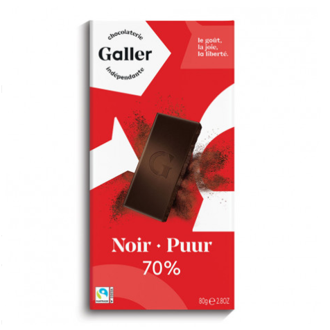 Тёмный шоколад Galler Dark 70% 80 г