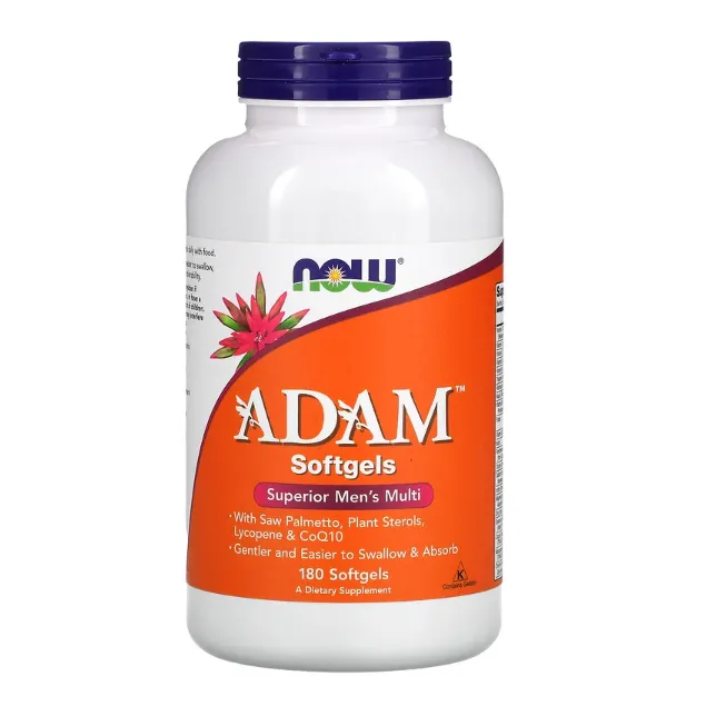 Высокоэффективные мультивитамины Adam Now Foods для мужчин в капсулах 180 шт.